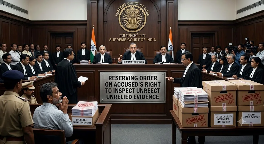 SC Reserves Order On Accused’s Right To Inspect Unrelied Evidence